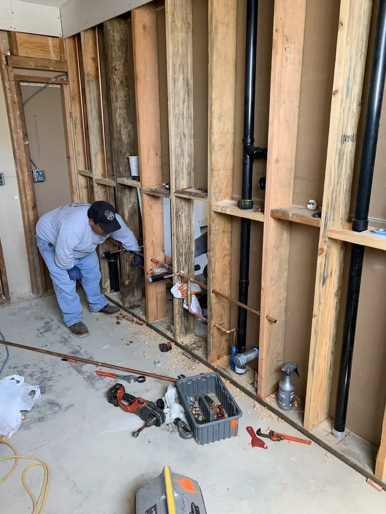 Commercial rough-in plumbing for Gas Line Repair in Kilby Corner